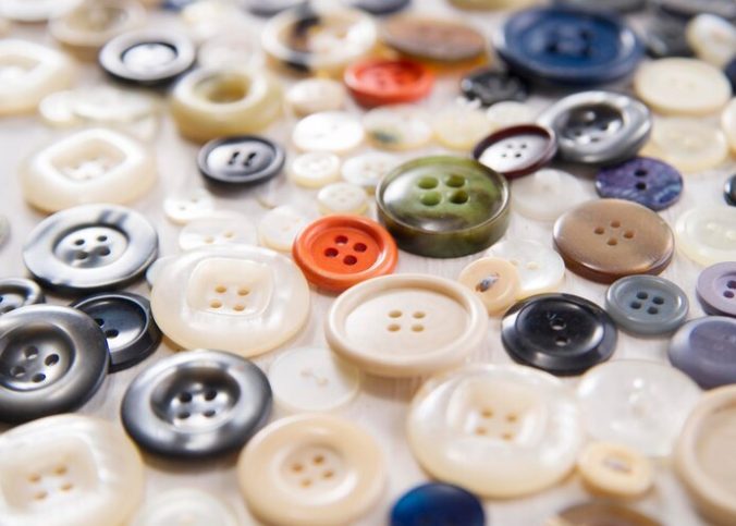 Botões de porcelana