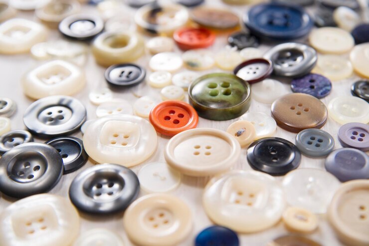 Botões de porcelana